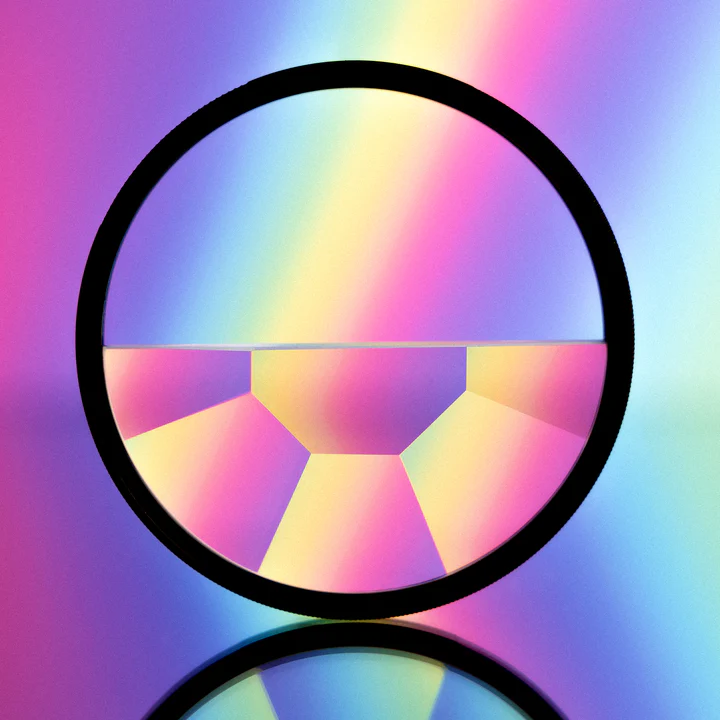 PRISM HAND KALEIDOSCOPE SPLIT DIOPTER 150mm