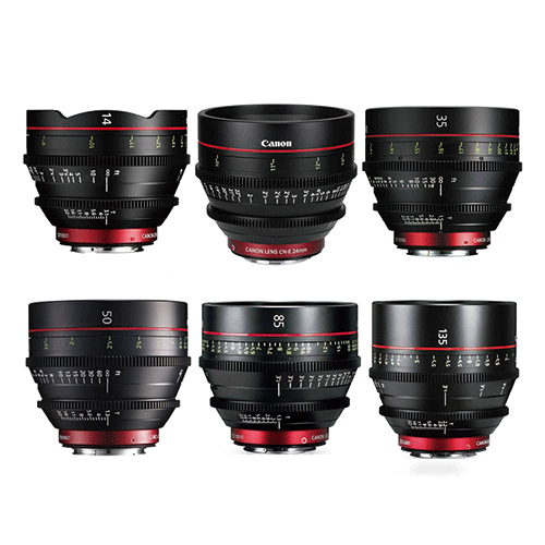 CANON CN-E PRIME 6LENS SET